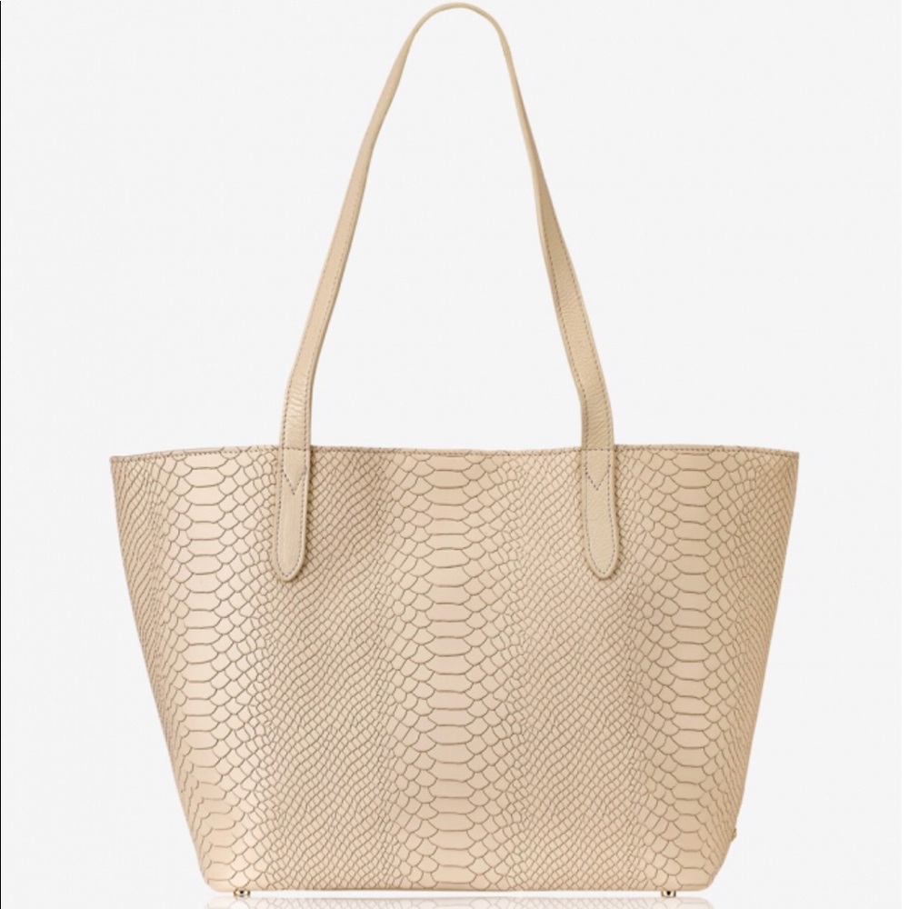 GiGi New York Embossed Python Teddie Tote